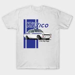 Escort Mk1 Mexico (White + Blue) T-Shirt